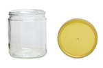 Honigglas, 500 g, mit Deckel LOSE